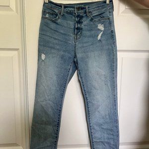 High-Rise Straight Jeans